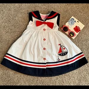 ADORABLE Fourth of July Sailor dress! Brand new Size 18mo